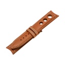 Rally Leather Cognac Strap,  Stitching Bronze
