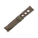 Rally Nubuck Taupe Strap,  Stitching Green