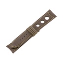 Rally Nubuck Taupe Strap,  Stitching Yellow