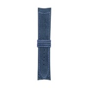 Bracelet Classic en nubuck bleu jean, surpiqûres bleues