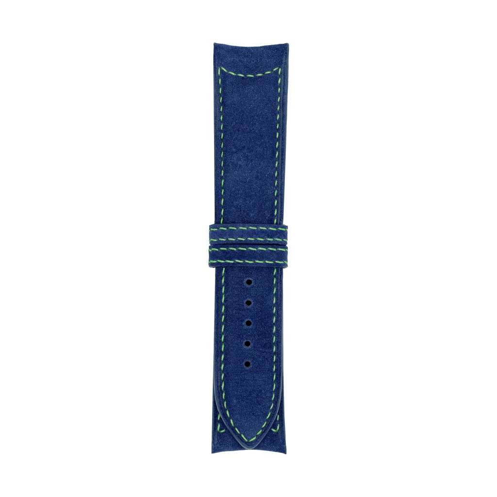 [C20N-1525S] Classic Nubuck Blue Royal Strap,  Stitching Green (20/20 - 105/70)