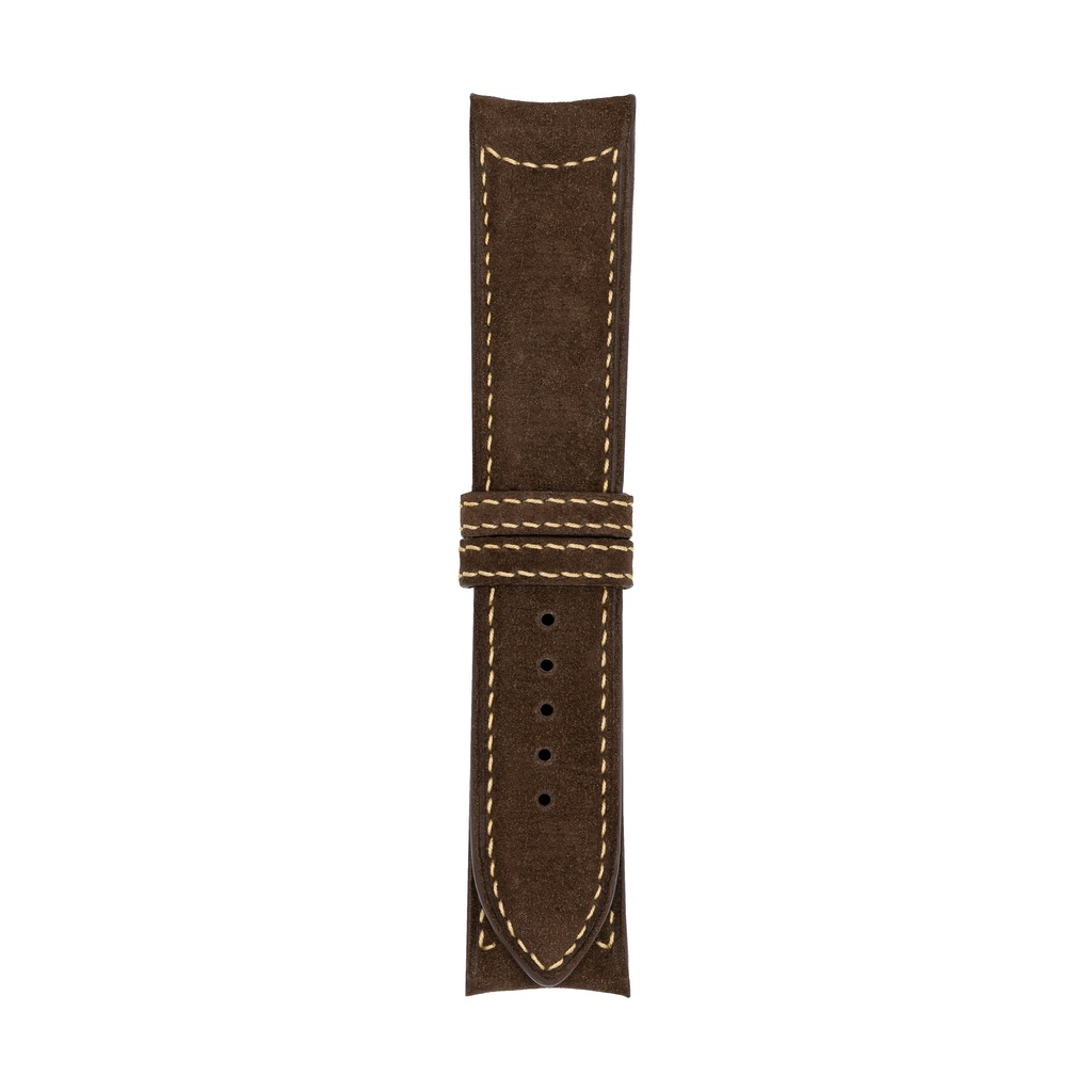 [C20N-2018S] Classic Nubuck Brown Chocolate Strap,  Stitching Bronze (20/20 - 105/70)