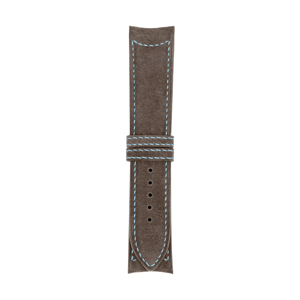 [C20N-3213S] Classic Nubuck Taupe Strap,  Stitching Blue Light (20/20 - 105/70)