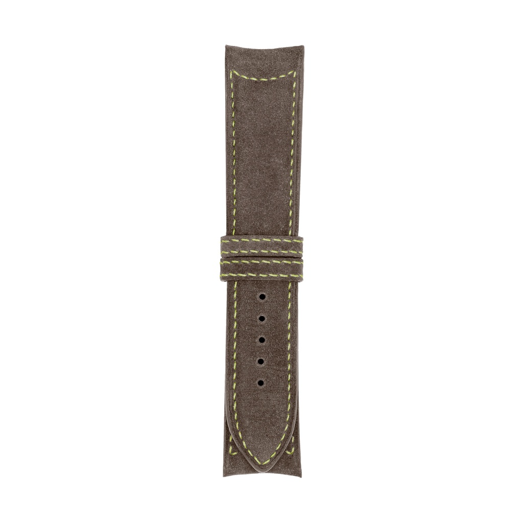 [C20N-3227S] Classic Nubuck Taupe Strap,  Stitching Green Light (20/20 - 105/70)
