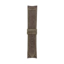 Classic Nubuck Taupe Strap,  Stitching Green Light