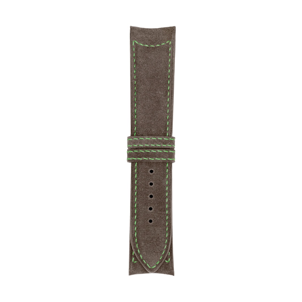 [C20N-3225S] Classic Nubuck Taupe Strap,  Stitching Green (20/20 - 105/70)