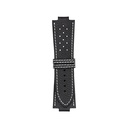 GT Leather Black Strap,  Stitching White