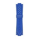 GT-Lederarmband in Blau-Royal mit weißen Nähten