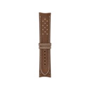 Vintage Old Leather Brown Chocolate Strap,  Stitching White