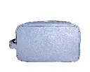Trousse de toilette en cuir grainé : bleu