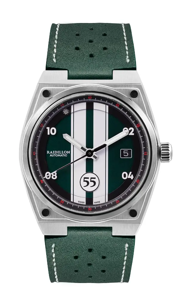 GRAN TURISMO GT-A-4002 (23/55, Leather Green Forest Strap)