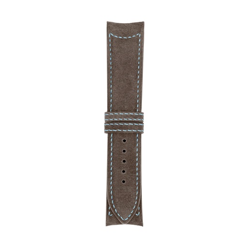 Classic Nubuck Taupe Strap,  Stitching Blue Light